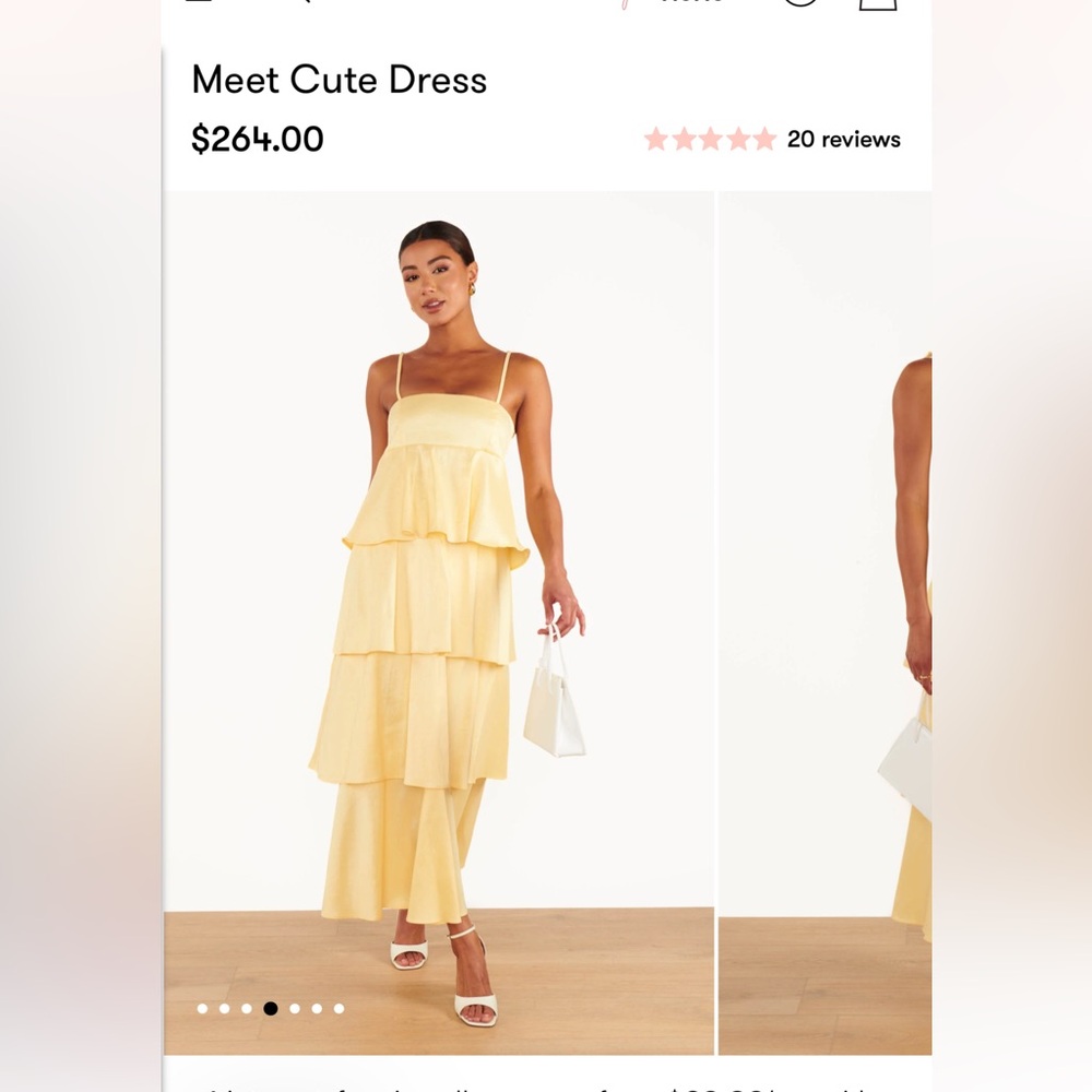 Show Me Your MuMu Yellow Tiered Maxi Dress